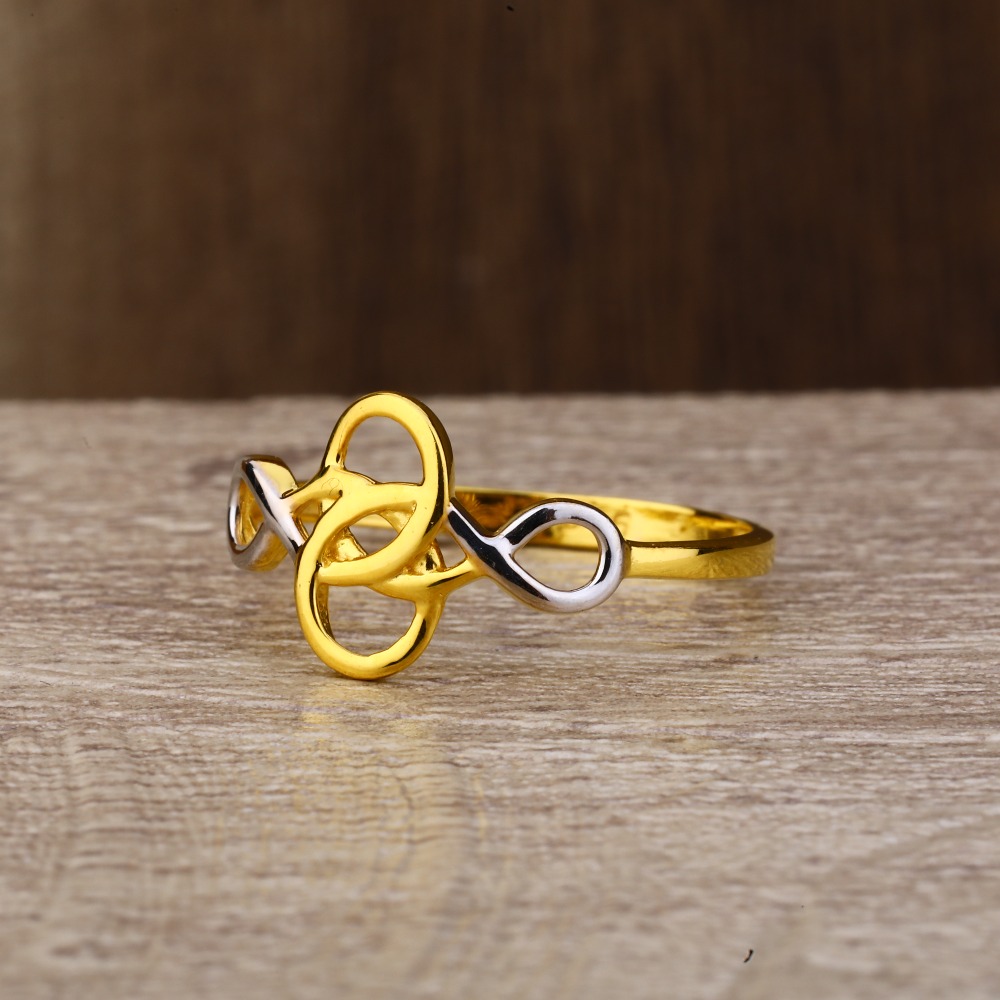 Ladies 916 Gold Unique Pattern Ring -LPR153
