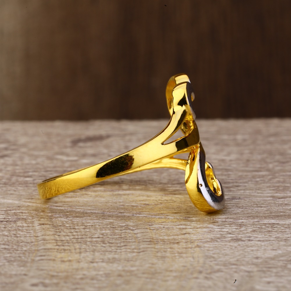 Ladies 916 Gold Designer Ring -LPR152 - Image 3