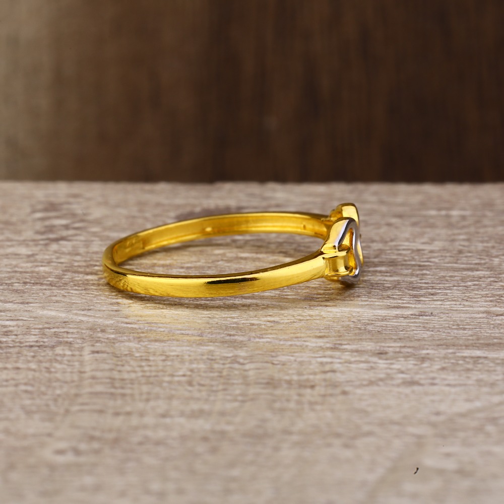Ladies 916 Gold Fancy Delicate Ring -LPR151 - Image 3
