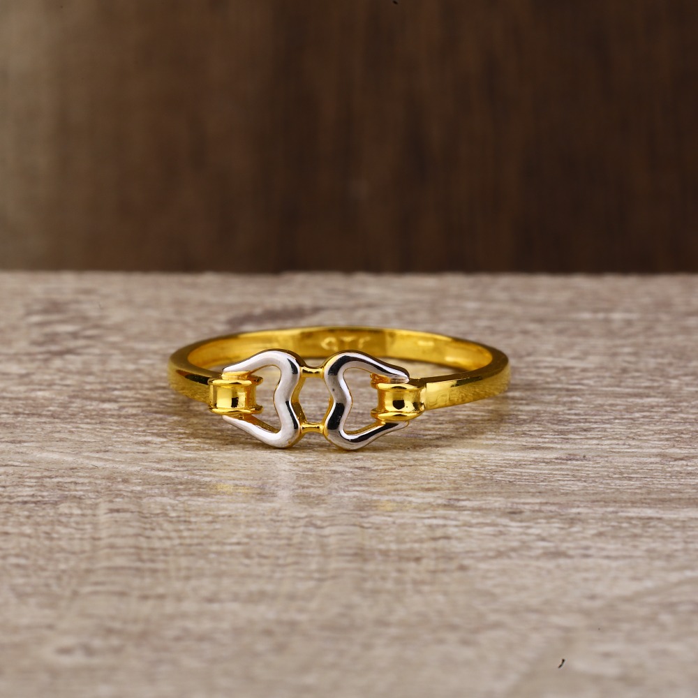 Ladies 916 Gold Fancy Delicate Ring -LPR151 - Image 2
