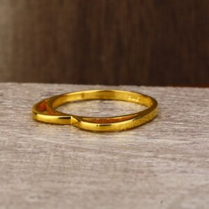 Ladies 22K Gold Fancy CZ ring -LPR142