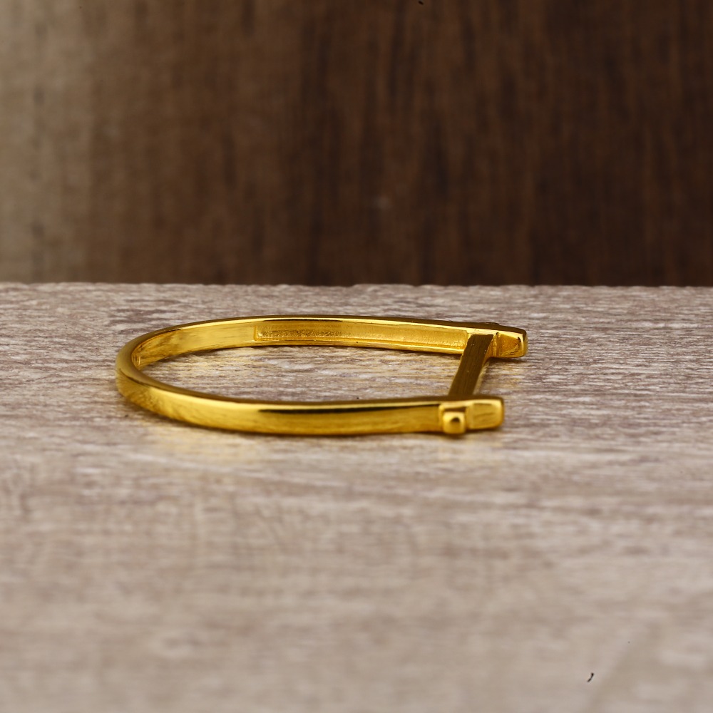 Ladies 22K Gold Band Ring -LPR139 - Image 3