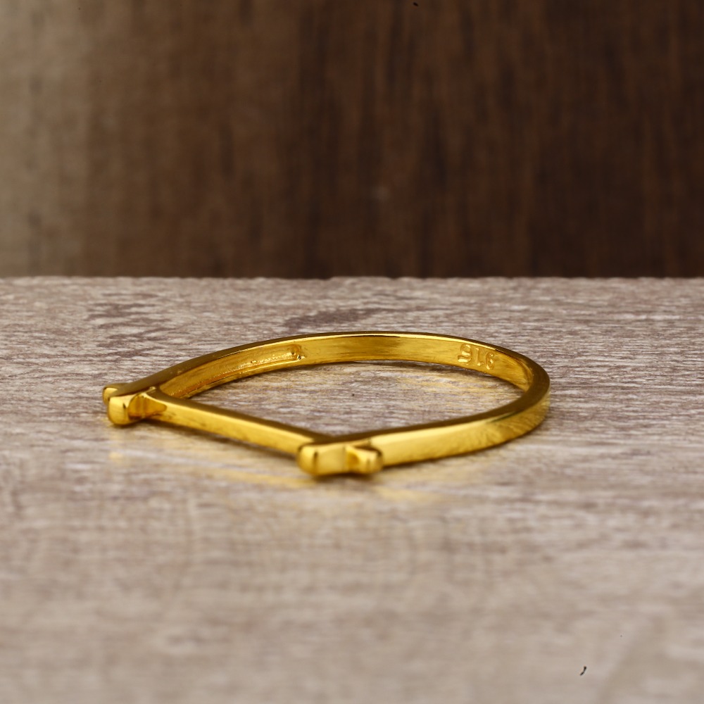 Ladies 22K Gold Band Ring -LPR139