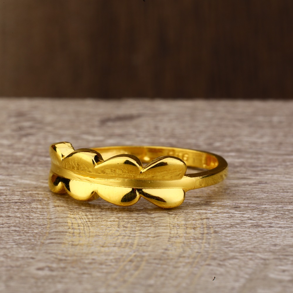 Ladies 916 Gold Delicate CZ Ring -LPR138