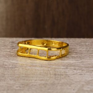 Ladies 916 Gold Casting Plain Ring -LPR135