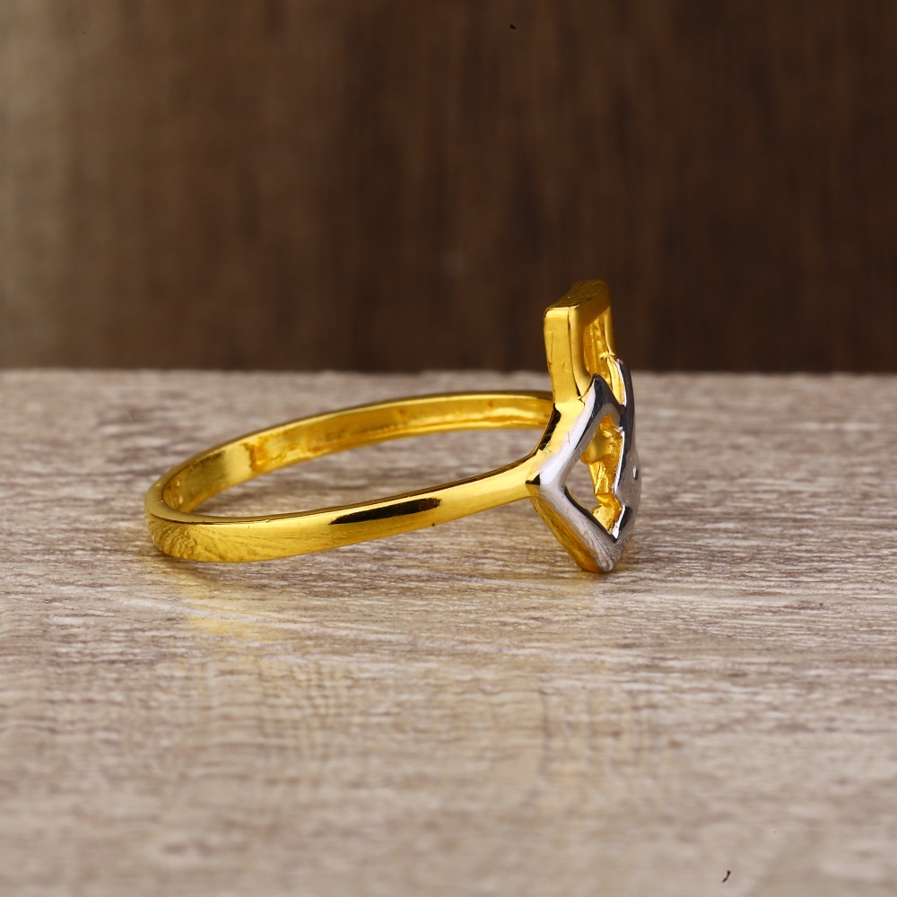 Ladies 22K Gold Fancy CZ Ring -LPR132 - Image 3