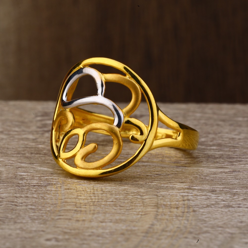 Ladies 916 Gold Casting Plain ring -LPR121