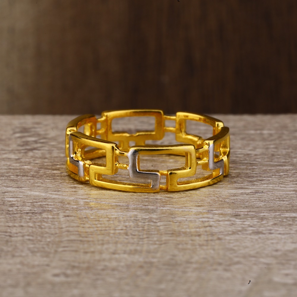 Ladies 916 Gold Fancy Plain Ring -LPR118