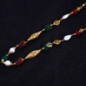 Ladies Fancy Designer Moti 22K Gold Mala-AC112