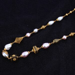 Ladies 22K Designer Gold Moti Mala-AC111
