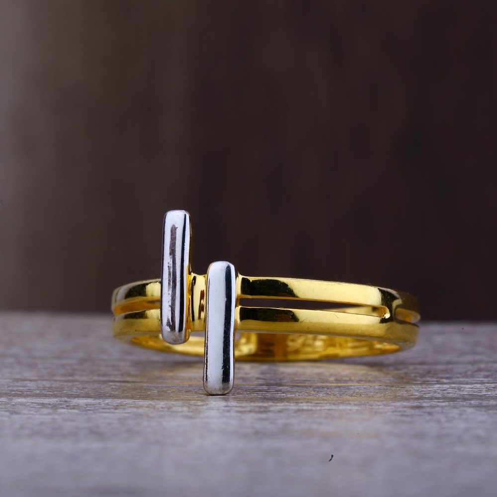 Ladies 22K Gold Designer Plain Ring -LPR108