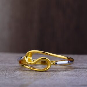 Ladies 916 Gold Casting Plain Ring -LPR106