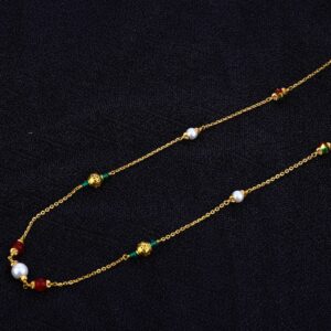 Ladies 22K Delicate Single Layer Moti ChainMala-AC103
