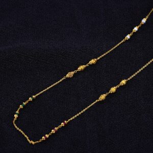 Ladies 22K Delicate Daily Wear Moti Mala-AC99