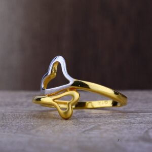 Ladies 22K Gold Delicate Fancy Ring -LPR98