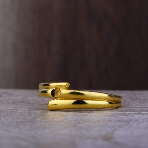 Ladies 22K Gold Band Plain Ring -LPR96
