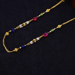 Ladies 22K Gold Color Moti Designer Mala-AC95