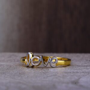 Ladies 22K Gold Band Plain Ring -LPR96