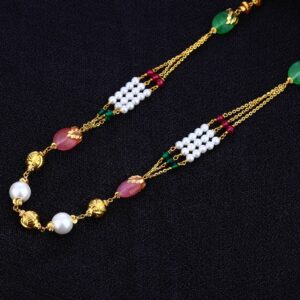 Ladies Colour Moti Fancy Delicate 22K Mala-AC93