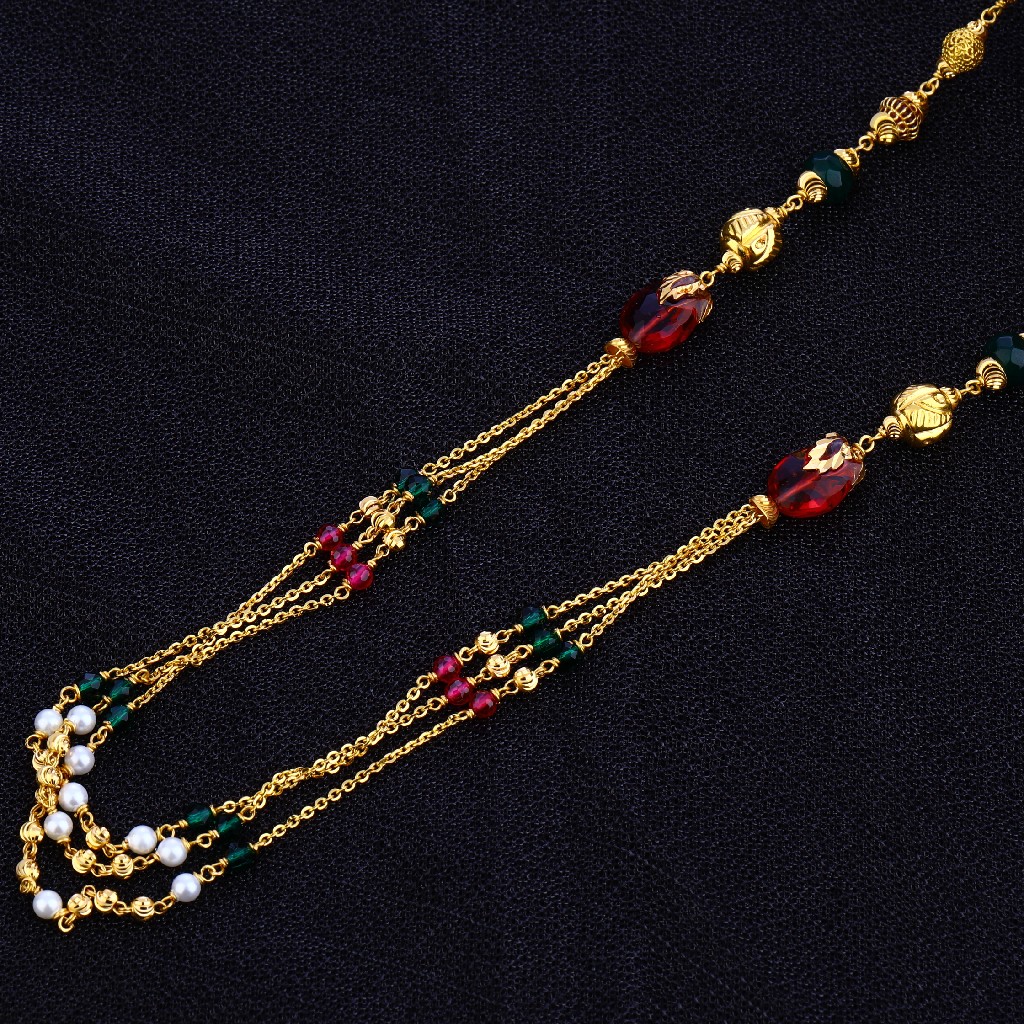 Ladies Fancy Designer Gold 22K MotiMala-AC90