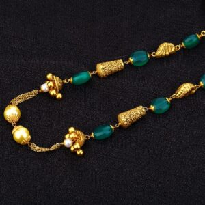Ladies 916 Designer Antique Cz Moti Chain Mala-AC160