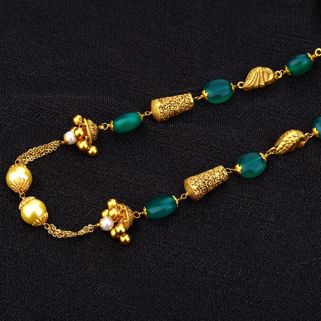 Ladies 916 Designer Antique Cz Moti Chain Mala-AC160