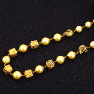 Antique Ladies 22K Gold Moti Mala-AC147