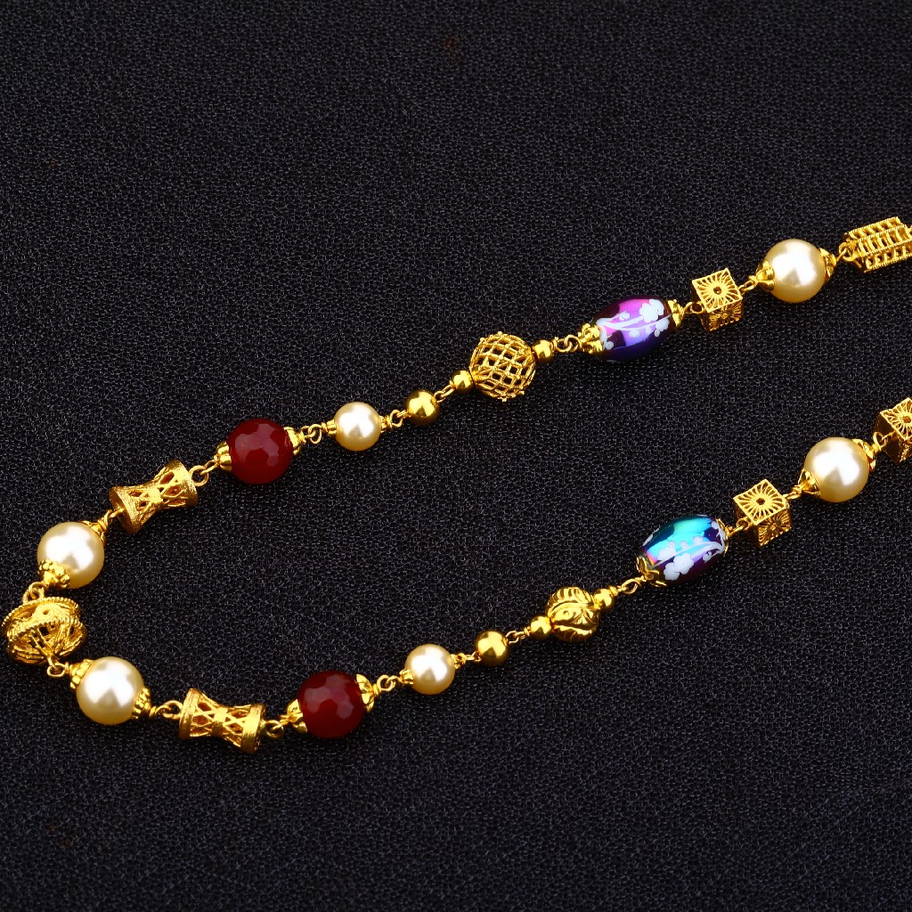 Ladies Antique Designer 22K Colourfull Stone Mala-AC146