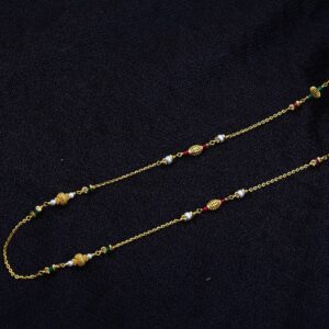 Ladies 22K Gold Delicate MotiMala-AC141