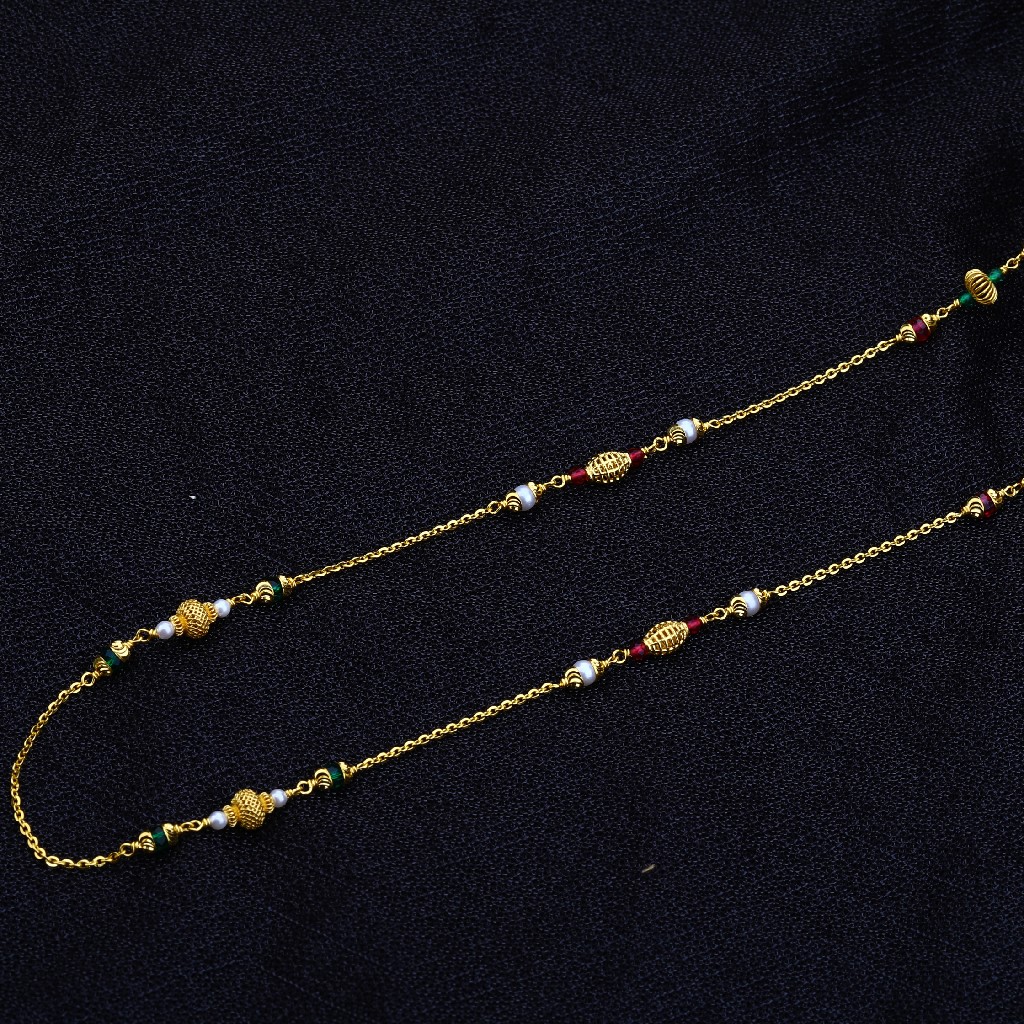 Ladies 22K Gold Delicate MotiMala-AC141