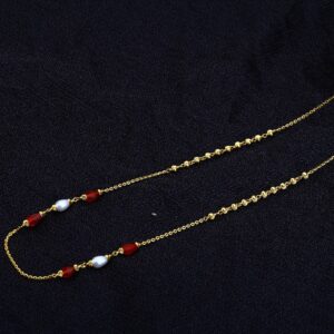 Ladies 22K Gold Delicate Moti ChainMala-AC138