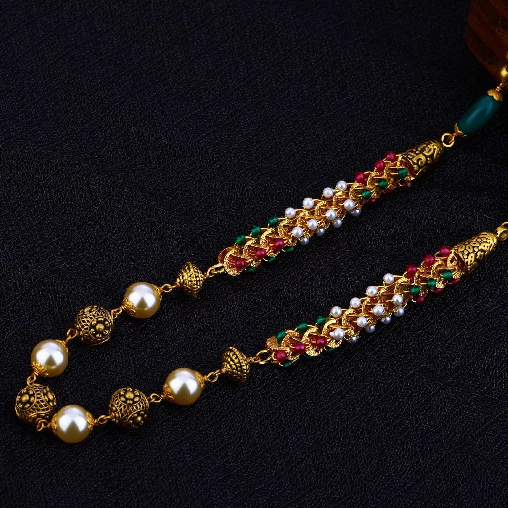 916 Ladies Antique Designer Moti Chain Mala-AC84
