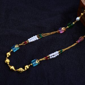 Ladies 916 Gold Delicate Moti Chain-AC79