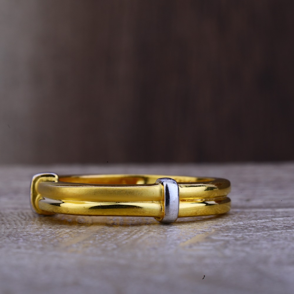 Ladies 22K Gold Round Band Ring -LPR82