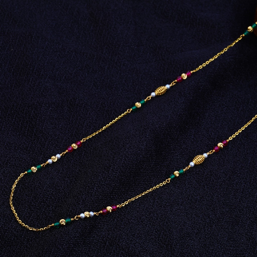 Ladies 22K Gold Fancy MotiMala-AC77