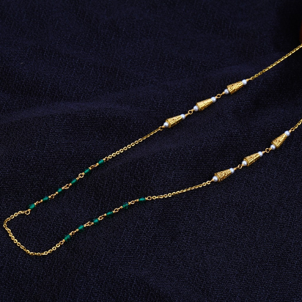 Ladies 916 Gold MotiMala-AC76