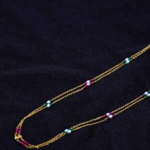 Ladies Designer 22K Gold ChainMala-AC74