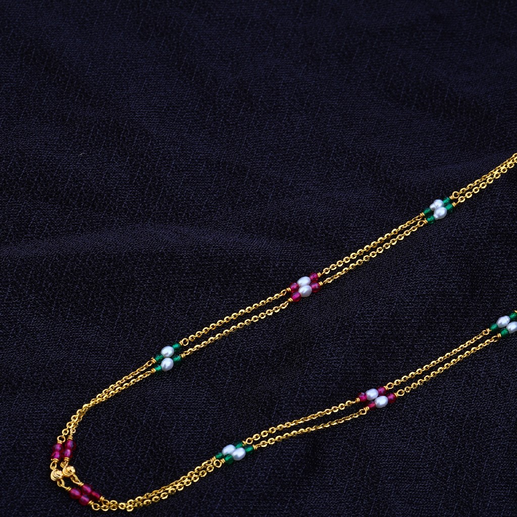 Ladies Designer 22K Gold ChainMala-AC74