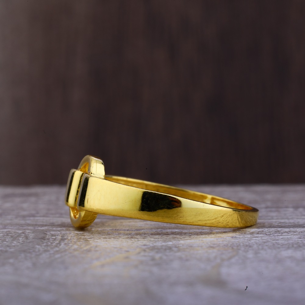 Ladies 22K Gold Round Design Ring -LPR69 - Image 3