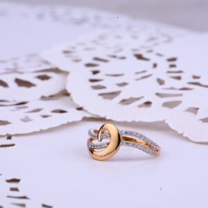 Ladies Rose Gold Delicate Daily Wear 18K Ring-RLR339