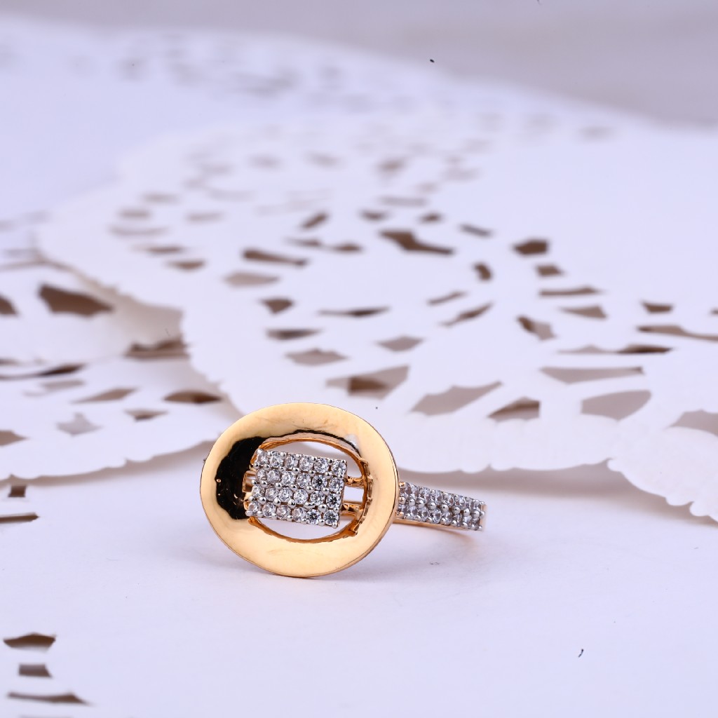 Ladies 18K Rose Gold Fancy Ring-RLR335