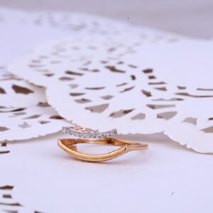 Ladies Rose Gold 18K Fancy Ring-RLR329