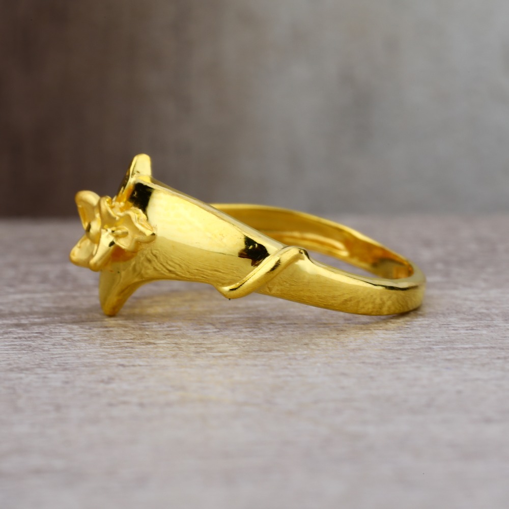 Ladies 22K Gold Fancy Ring -LPR66 - Image 3