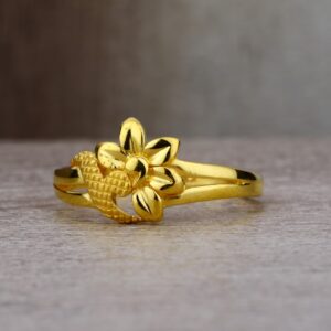 Ladies 916 Gold Casting Unique Ring -LPR64