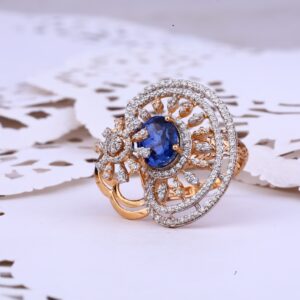 Ladies Rose Gold Cocktail Ring-RLR305