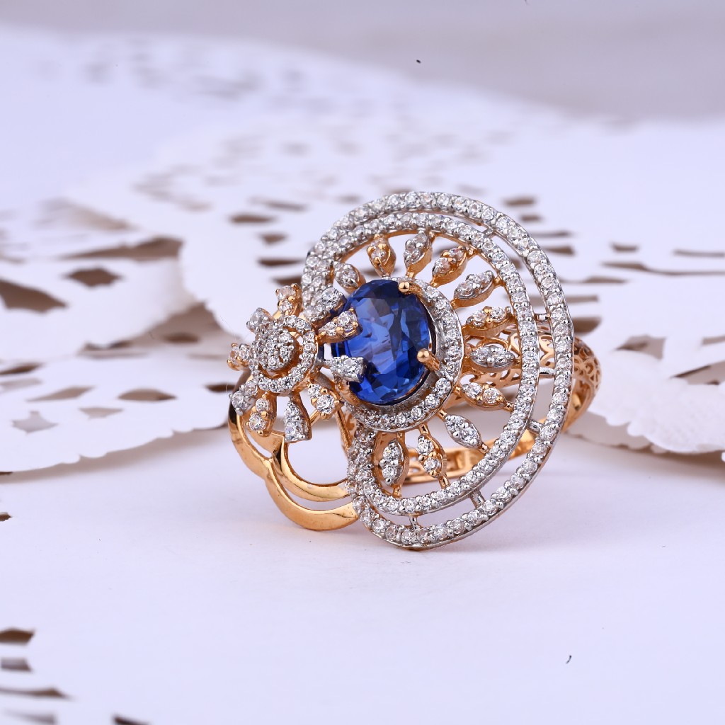 Ladies Rose Gold Cocktail Ring-RLR305