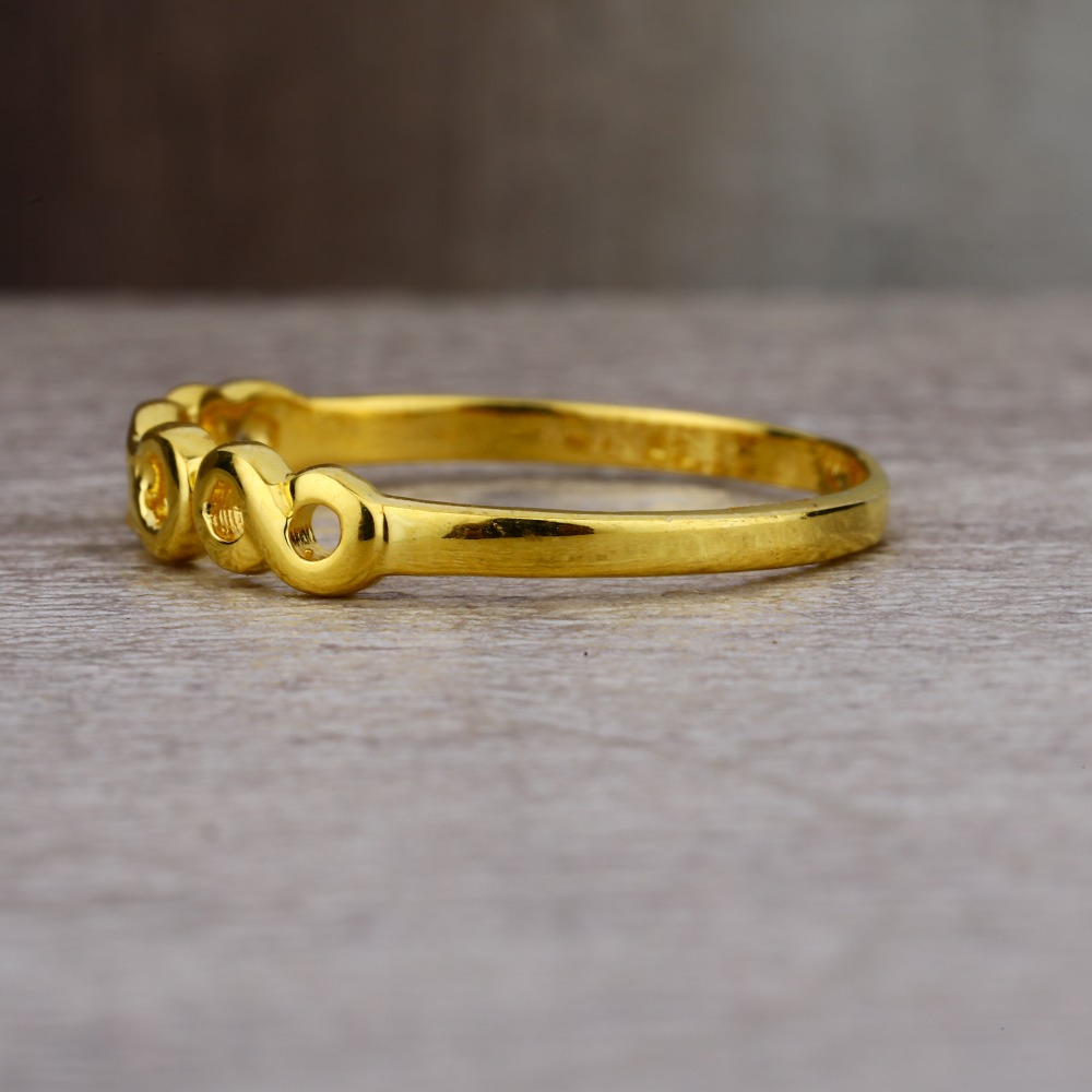 Ladies 22K Gold Fancy Band Ring -LPR61 - Image 3