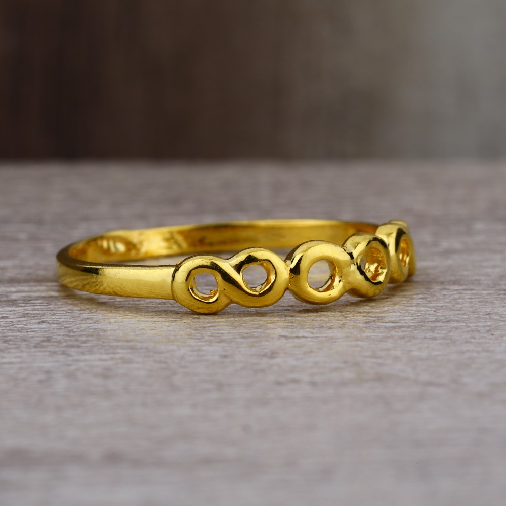 Ladies 22K Gold Fancy Band Ring -LPR61 - Image 2