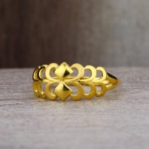 Ladies 916 Gold Unique ring -LPR58
