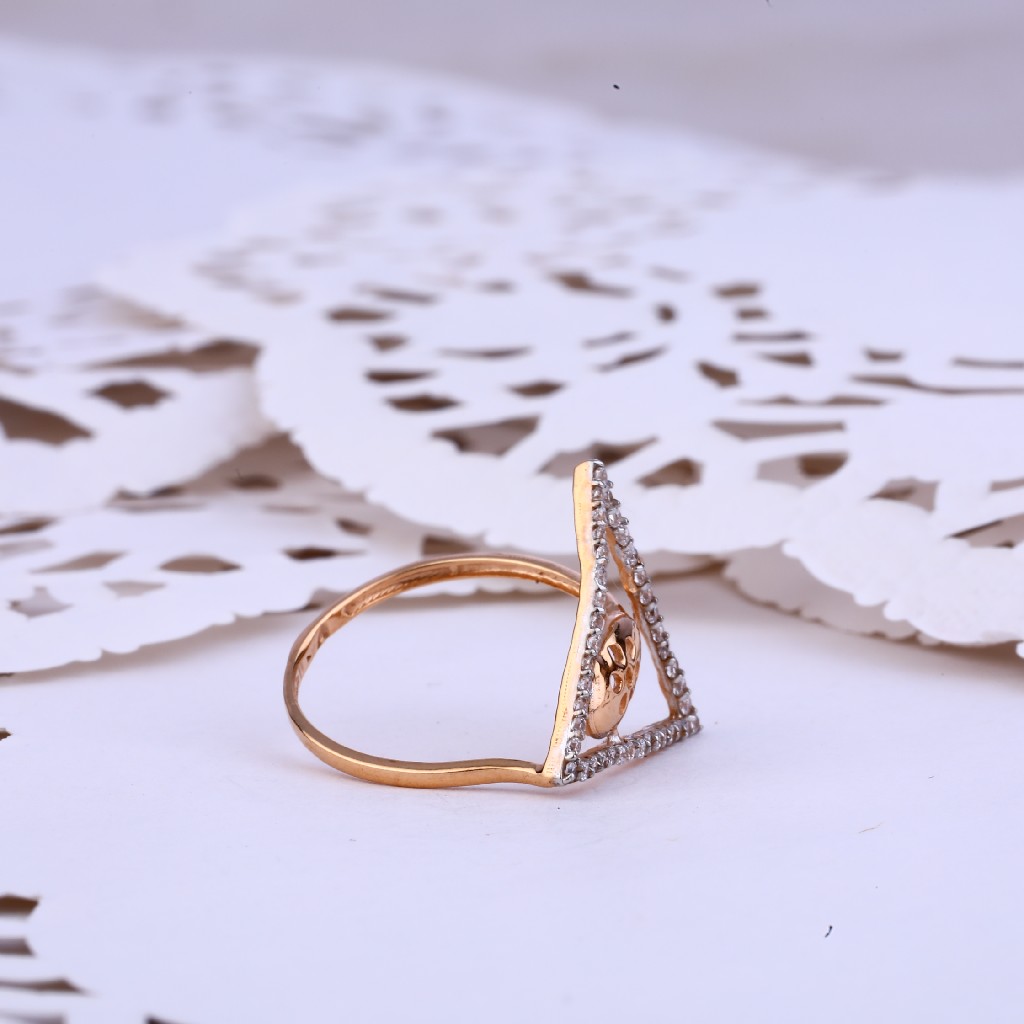 Rose Gold Delicate Fancy Ring-RLR294 - Image 3